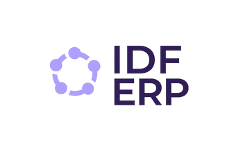 Logo I D F E R P mit Kreisen als Kreisdiagramm